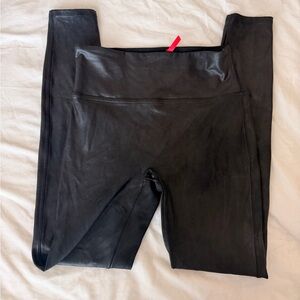 Spanx Size Large Stretch Leggings Lightly shiny